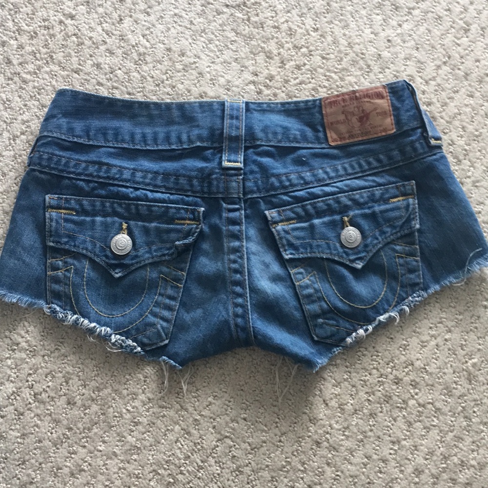 True religion Joey cut off shorts